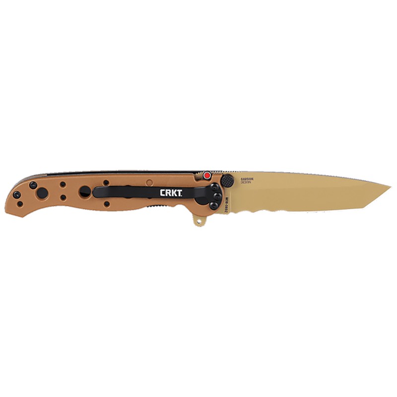 CRKT M1610DZ M1610DZ  EDC 3.03 Folding Part Serrated Desert Tan D2 Steel Blade Desert Tan GRN Handle