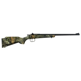 Crickett KSA2163 Youth  22 LR 1rd 16.12 Blued Barrel  Receiver Fixed FrontAdjustable Rear Peep Sight Hydro Dipped Mossy Oak Brea