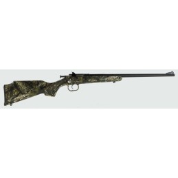 Crickett KSA2284 Youth  22 WMR 1rd 16.12 Blued BarrelReceiver Fixed FrontAdjustable Rear Peep Sights Mossy Oak BreakUp Synthetic