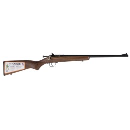 Crickett KSA2338 Youth  22 WMR 1rd 16.12 Barrel  Receiver Fixed FrontAdjustable Rear Peep Sights Walnut Stock w11.5 LOP Reboundi