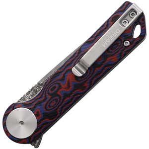 Linerlock Damascus Red