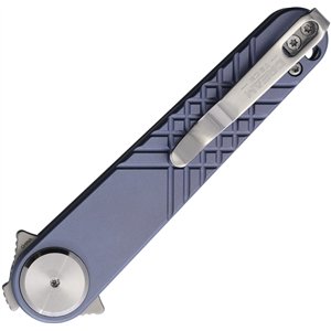Button Lock Blue Ti