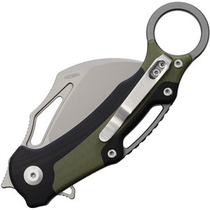 Button Lock Karambit Blk/Gn