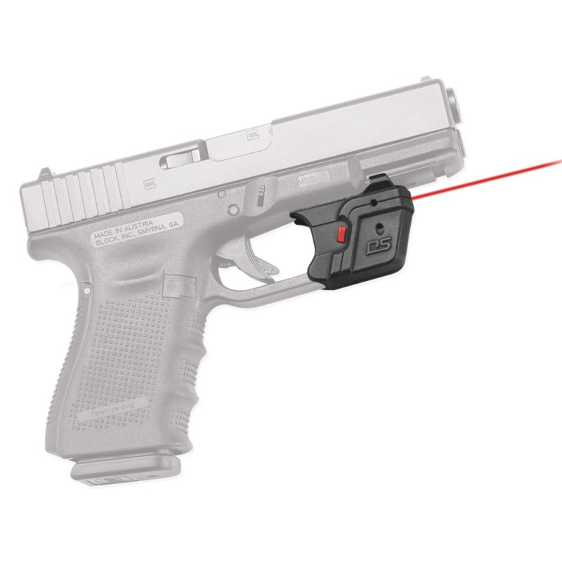 Crimson Trace 0151001 AccuGuard Laser Sight DS121 Defender Series Black Red Laser Glock Full SizeCompact