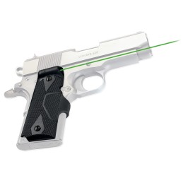 Crimson Trace 0141101 LG404G Front Activation Green Lasergrips  Black 1911 Compact