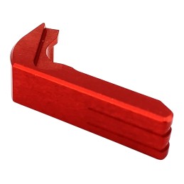 Cross Armory CRGMCRD Mag Catch  Extended Compatible w Glock Gen13P80 Red Anodized Aluminum