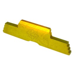 Cross Armory CRG5SLGD Slide Lock  Extended Compatible wGlock Gen15P80 Gold Steel