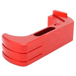 Cross Armory CRG5MCRD Mag Catch  Extended Compatible wGlock Gen45 Red Anodized Aluminum