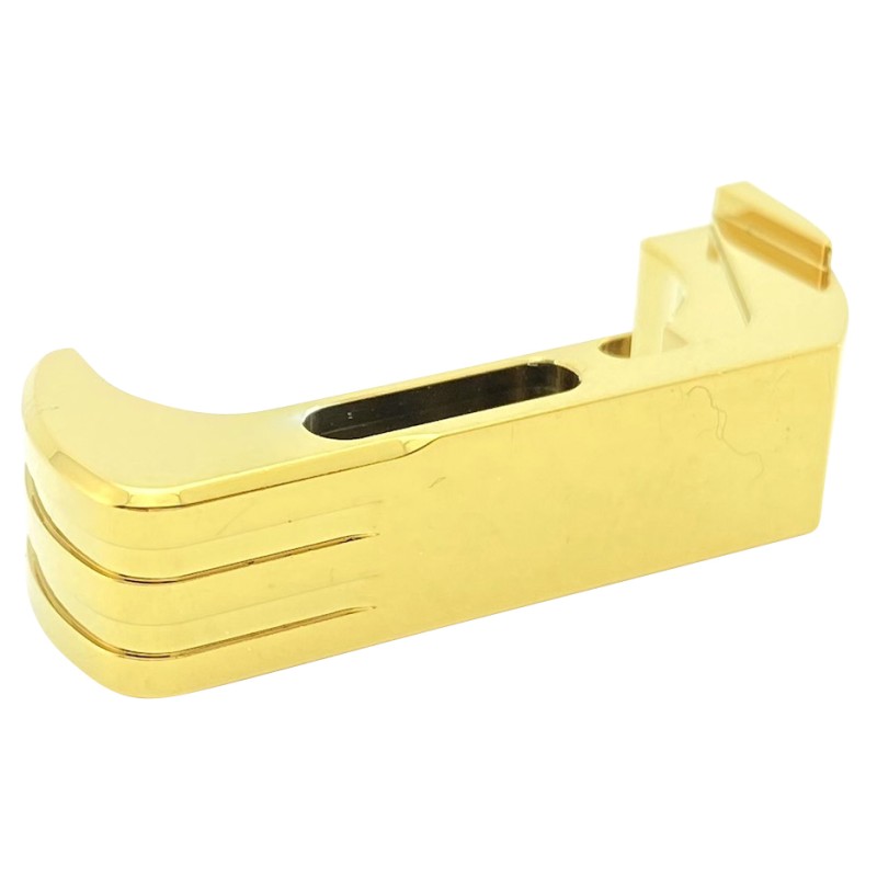 Cross Armory CRG5MCGD Mag Catch  Extended Compatible wGlock Gen45 Gold Anodized Aluminum