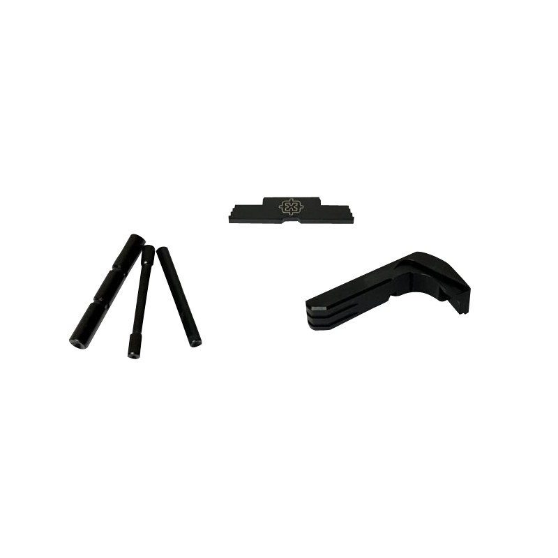 Cross Armory CRG4OKBK 3 Piece Kit  Extended Compatible wGlock Gen4 Black SteelAluminum Pistol