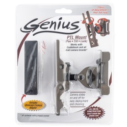 Cuddeback 3488 Genius Pan Tilt Lock Mount Fits Cuddeback  All Trail Cameras wTripod Socket Brown Metal