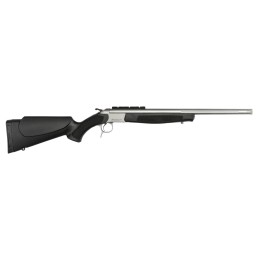 CVA CR4817S Scout Takedown Full Size 350 Legend 1rd 20 ThreadedFluted Matte Stainless BarrelRec Black Synthetic Furniture