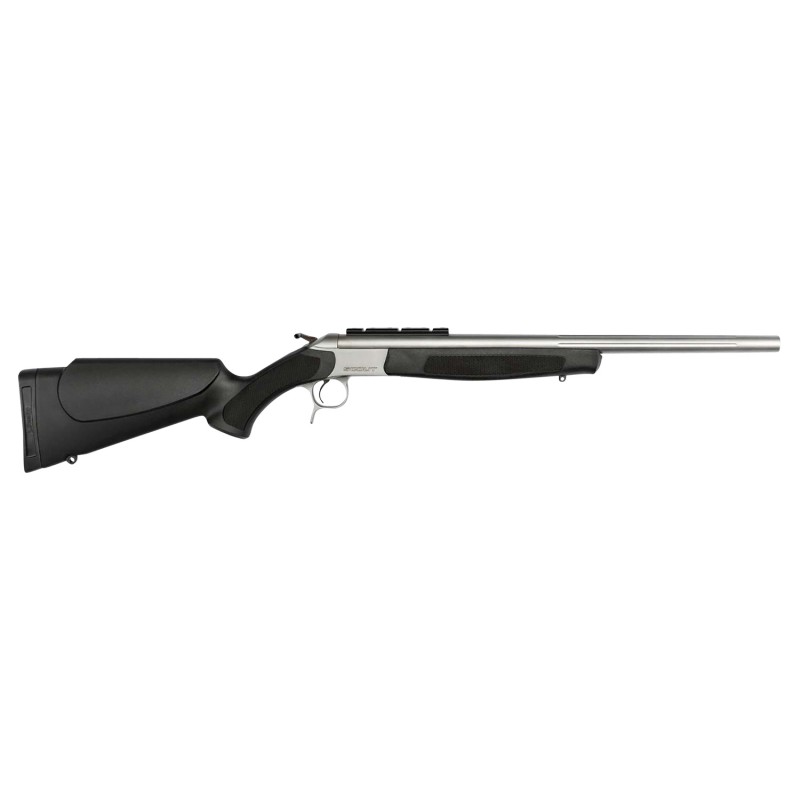 CVA CR4821S Scout Takedown Compact 350 Legend 1rd 20 ThreadedFluted Matte Stainless BarrelRec Black Synthetic Furniture