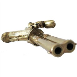 French 2 Barrel Flintlock