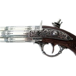 French 4 Barrel Flintlock