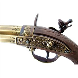 French 3 Barrel Flintlock