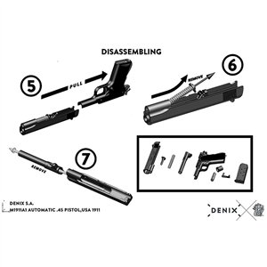 1911 Gold Automatic Pistol