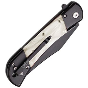 Linerlock A/O Faux Pearl/Black