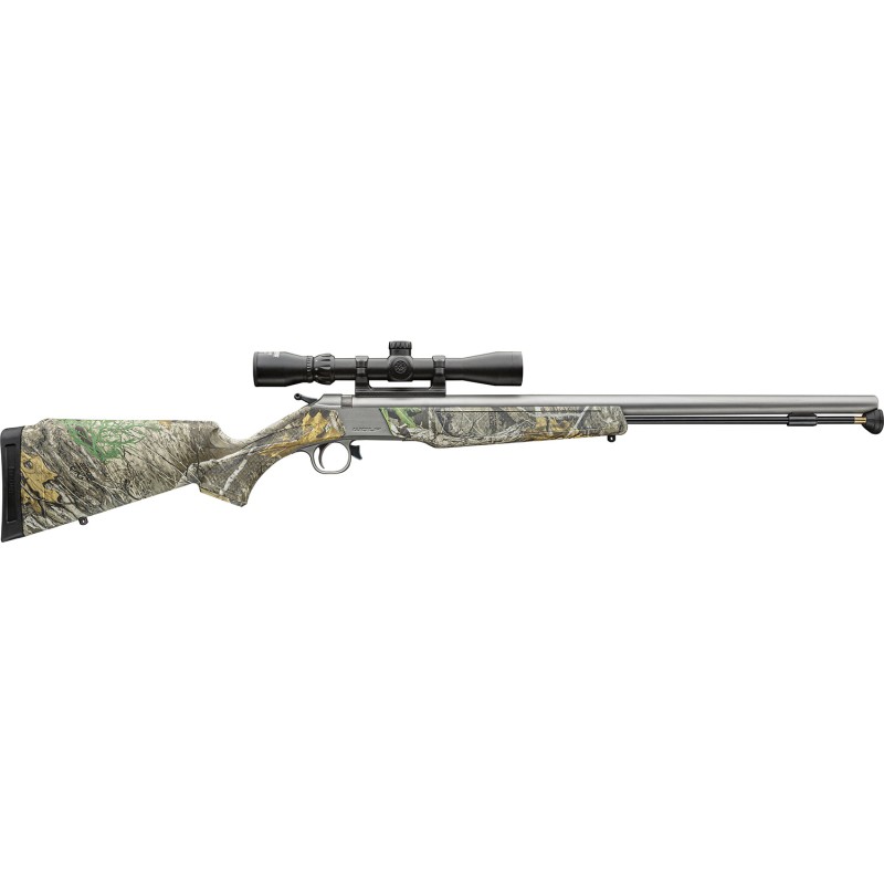 CVA PR2118SSC Wolf V2 50 Cal 209 Primer 24 Matte Stainless BarrelRec Realtree Edge Synthetic Stock Includes 39x32mm Scope