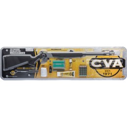 CVA PR2117SVP Wolf V2 50 Cal 209 Primer 24 Matte Stainless BarrelRec Black Synthetic Stock Includes Outfit Clam Package