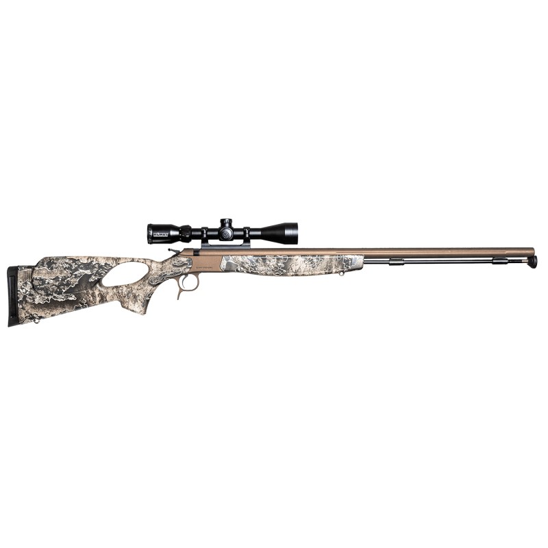 CVA PR2037NSC Optima V2 Long Range 50 Cal 209 Primer 28 Fluted Burnt Bronze BarrelRec Realtree Excape Ambi Thumbole Stock QuickR