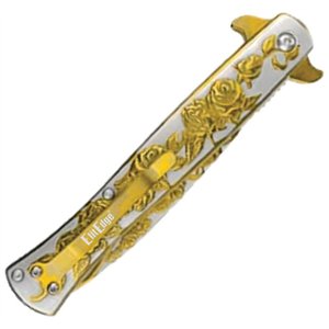 Stiletto Linerlock A/O Gold