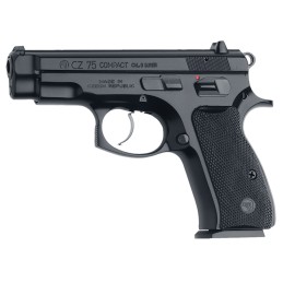 CZUSA 01190 CZ 75 Compact CA Compliant 9mm Luger 101 3.75 Blued Steel Barrel Black Serrated Steel Slide Black Polycoat Steel Fra