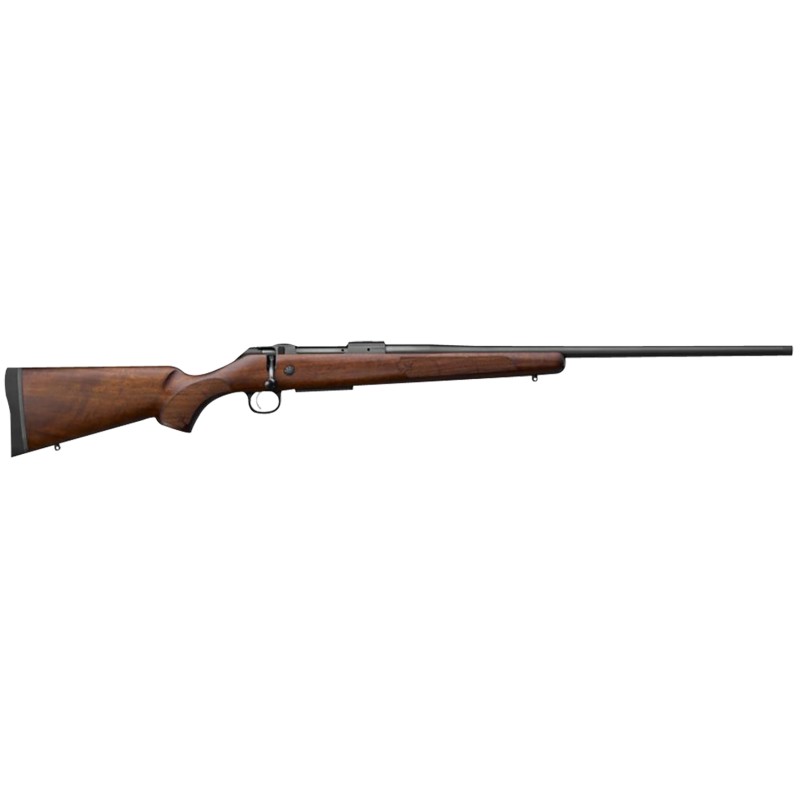 CZUSA 07713 CZ 600 American ST2 6.5 Creedmoor 51 24 Threaded Black BarrelRec Walnut Stock Adj. Trigger