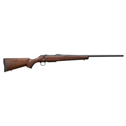 CZUSA 07717 CZ 600 American ST2 6.5 Creedmoor 51 24 Threaded Black BarrelRec Grade A Dark Walnut Stock Adj. Trigger