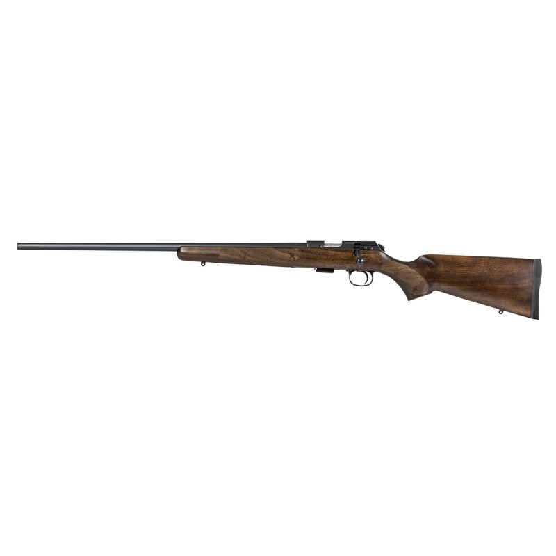 CZUSA 02390 CZ 457 American Full Size 22 LR 51 24 Black Nitride Black Nitride Steel Receiver Turkish Walnut Fixed American Style