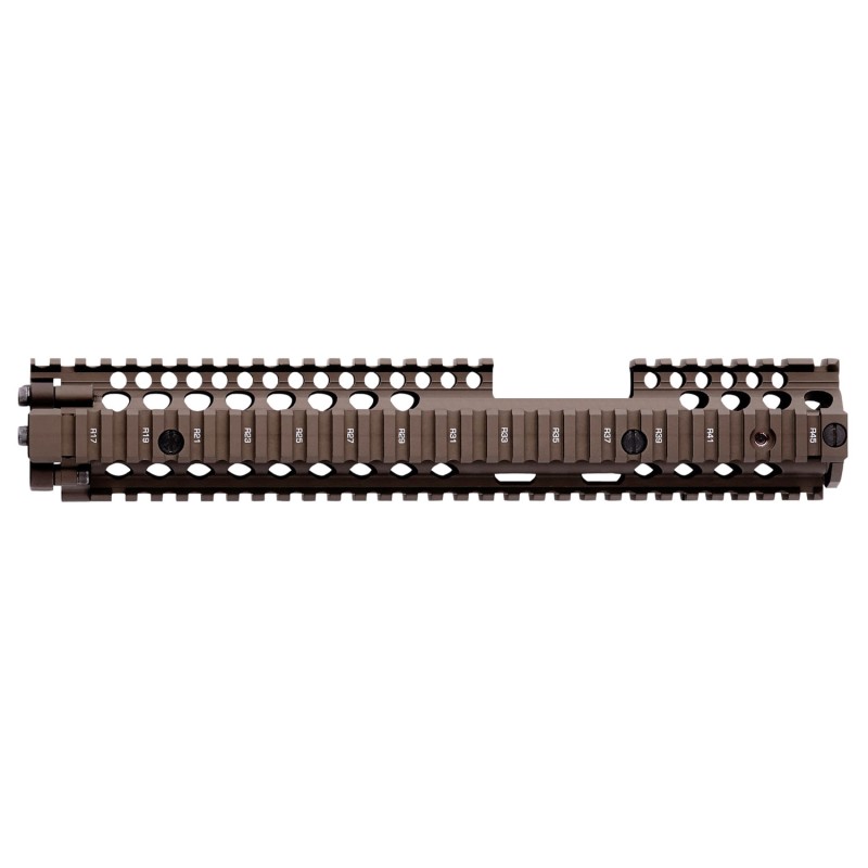 Daniel Defense 0100408030 M4A1 FSP RIS II Handguard 12.25 2Piece FreeFloating Style Made of 6061T6 Aluminum with Flat Dark Earth