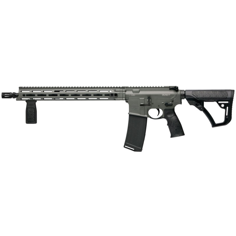 Daniel Defense 0212813192047 DDM4 V7 5.56x45mm NATO 16 321 Deep Woods Green Cerakote 6 Position wSoftTouch Overmolding Stock