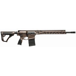 Daniel Defense 0215815060047 DD5 V4 Gen II 7.62x51mm NATO 18 201 MilSpec Brown Cerakote Black 6 Position wSoftTouch Overmolding 