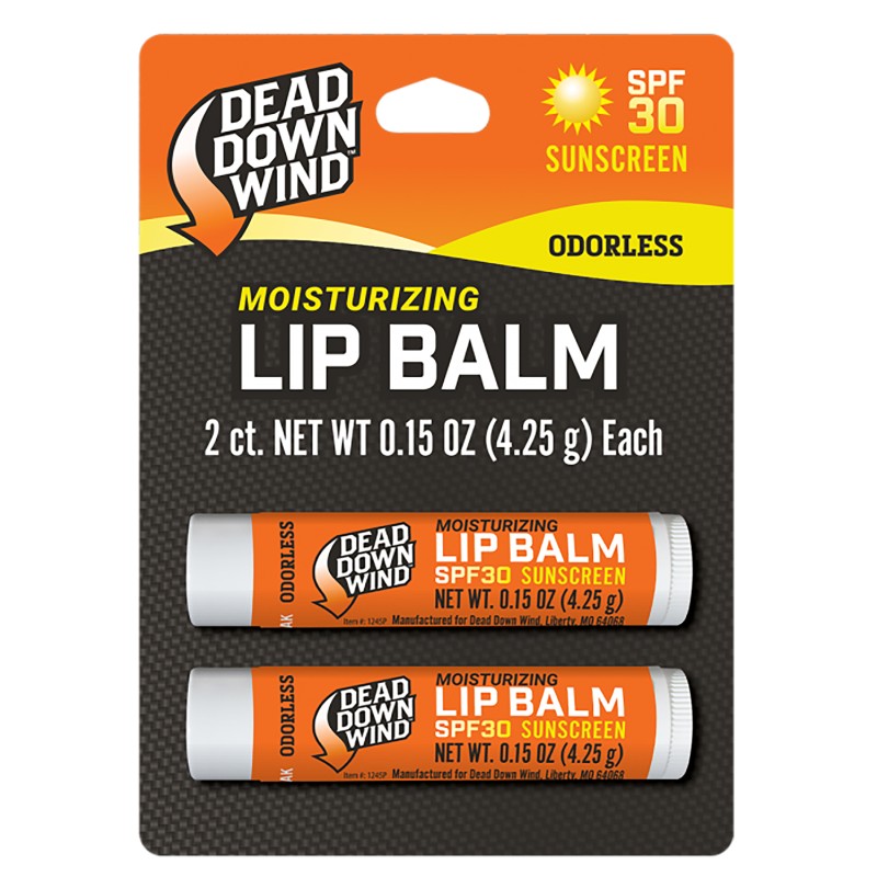 Dead Down Wind 1249BC Lip Balm  0.15 oz Unscented Broad Spectrum SPF 30 Sunscreen