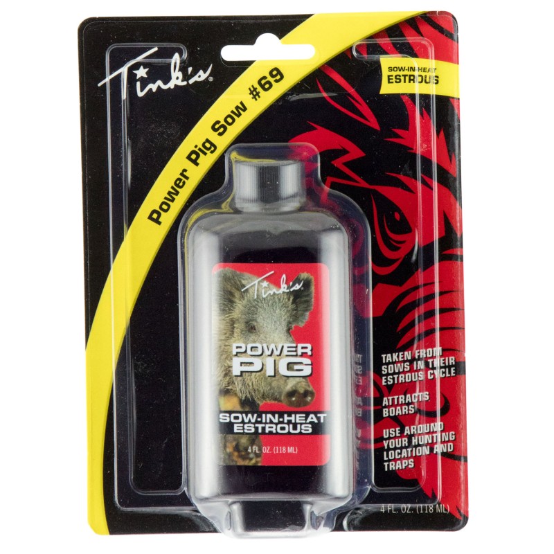 Tinks W6330 Power Pig SowInHeat Hog Attractant Sow In Estrus Scent 4 oz Liquid