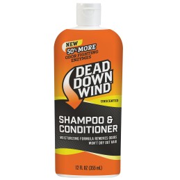 Dead Down Wind 121218 ShampooBody Wash  Odor Eliminator Unscented Scent 12 oz Bottle