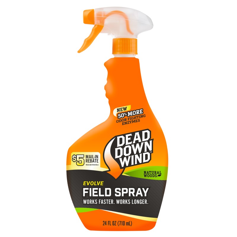 Dead Down Wind 1392418 Evolve Field Spray  Cover Scent Natural Woods Scent 24 oz Trigger Spray