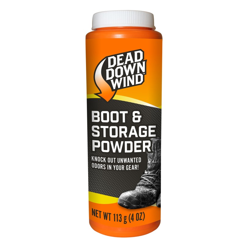 Dead Down Wind 1215N Boot Powder  Odor Eliminator Unscented Scent CornstarchTalc 4 oz