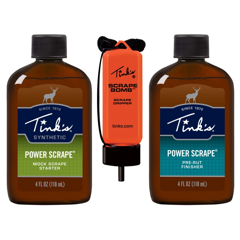 Tinks W5226 Power Scrape AllSeason Deer Attractant PreRut Finisher Scent Mock Scrape Starter Scent 4 oz Dripper