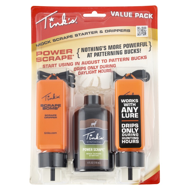 Tinks W5945 Power Scrape Value Pack Deer Attractant Mock Scrape Scent 4 oz Dripper 2 pk