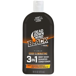 Dead Down Wind 127160 Black Premium 3in1 Combo Odor Eliminator 16 oz Squeeze Bottle