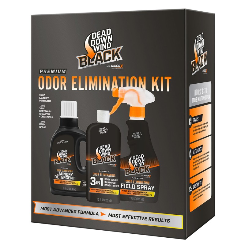 Dead Down Wind 207022 Black Premium 3Piece Kit Odor Eliminator