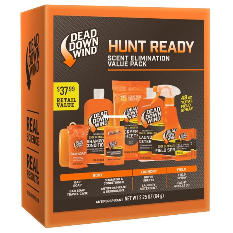 Dead Down Wind 2099 Hunt Ready Kit  Odor Eliminator 10 pieces