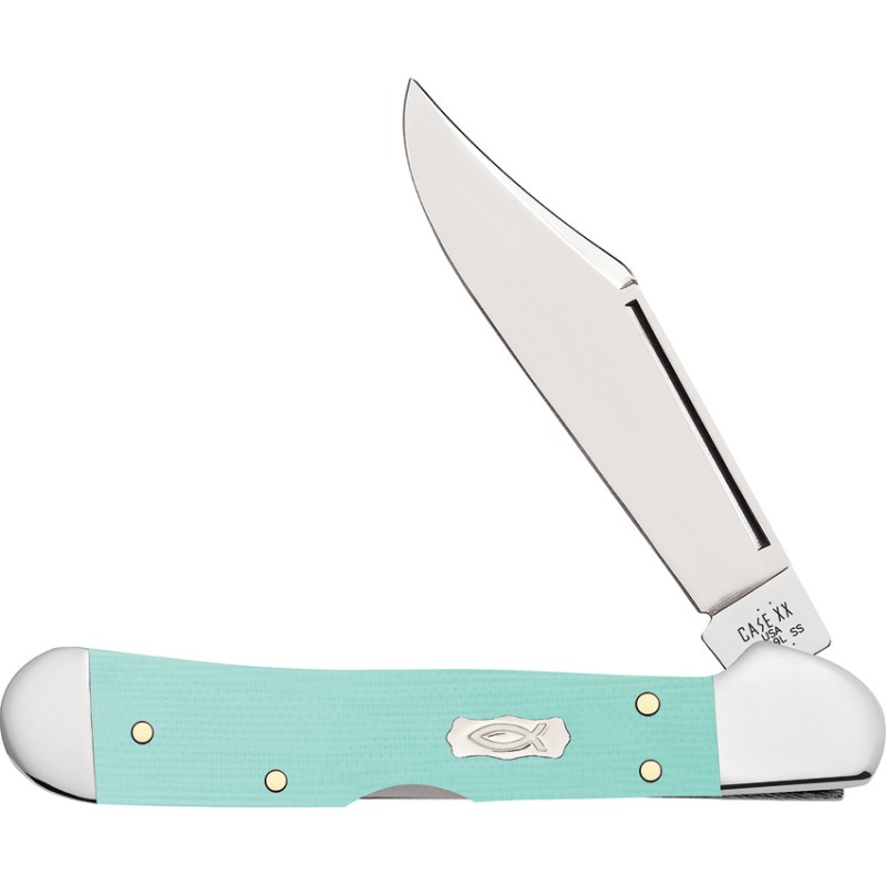 Mini Copperlock Seafoam Green
