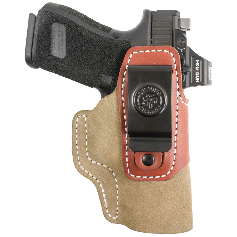 DeSantis Gunhide 215NJE1Z0 Transit  IWB Natural KydexLeather Belt Clip Glock 262733 Ambidextrous