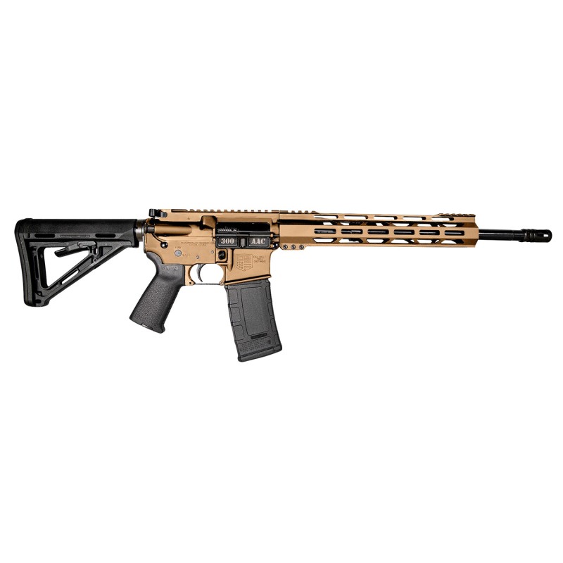 Diamondback DB1718B041 DB15  300 Blackout 16 301 Burnt Bronze Cerakote Adjustable Magpul MOE Carbine Stock Black Magpul MOE Grip