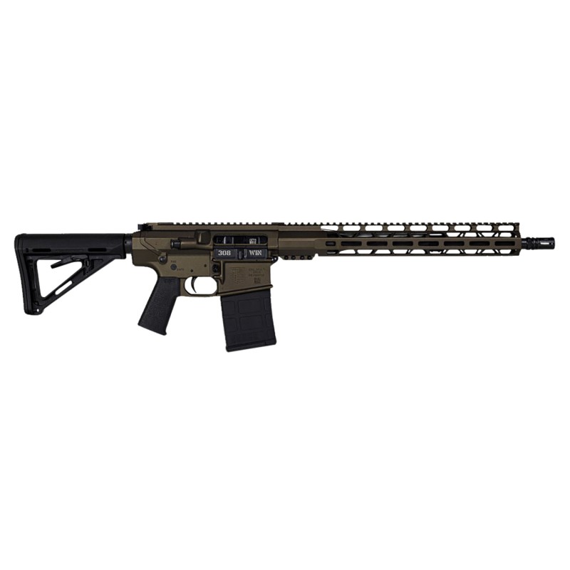 Diamondback DB1018C071 DB10  308 Win 16 201 Midnight Bronze Magpul MOE Carbine Stock Black Magpul MOEK Grip 15 MLok