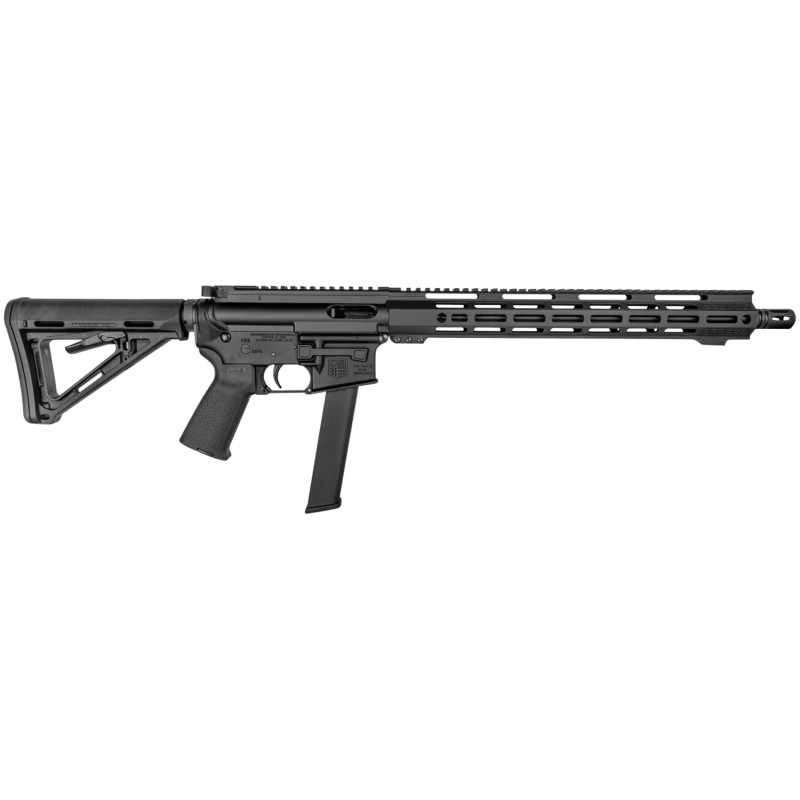 Diamondback DB1418P001 DB15  9mm Luger 321 16 Black Carbon Lower Magpul MOE Stock Magpul K2 Grip Flash Hider