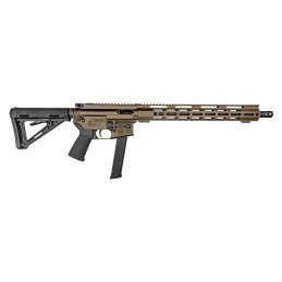 Diamondback DB1418P061 DB15  9mm Luger 321 16 FDE RecMLok Handgaurd Carbon Lower Black Magpul CTR StockK2 Grip Flash Hider