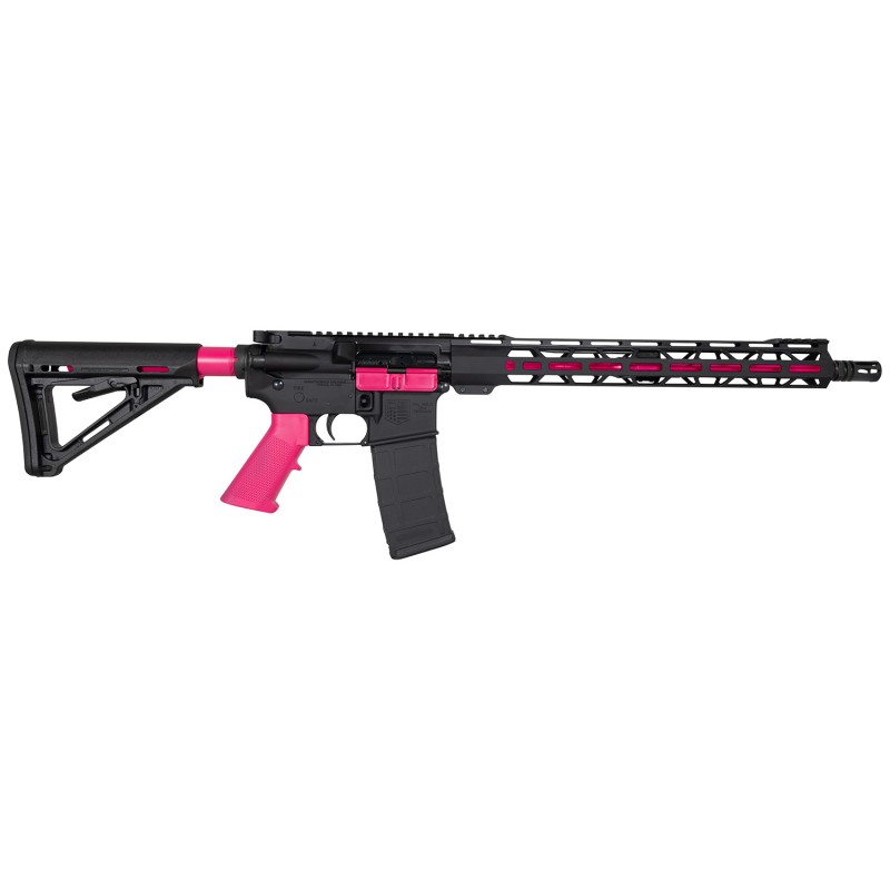 Diamondback DB175AK591 DB15  5.56x45mm NATO 16 301 Black with Prison Pink Accents Carbon Lower 15 MLok Handguard Magpul Carbine 